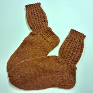 Miesten ruskeat villasukat, koko 41-43