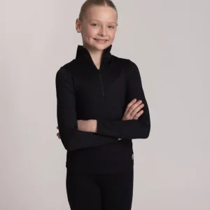 BASIC HALF ZIP TREENIPAITA, BL