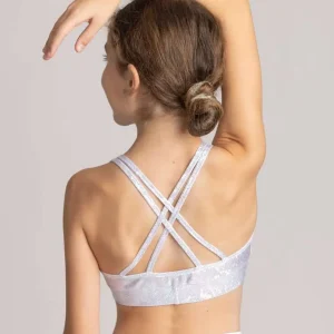 GLITTER CROPTOP RISTIKKÄISILLÄ NARUOLKAIMILLA, BL