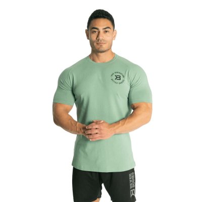 Better Bodies – Gym tapered tee, Teal Green