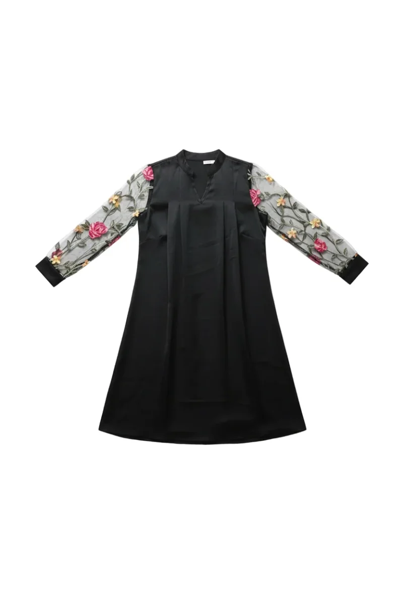 Madlina™ | Tyylikäs minimekko läpinäkyvillä hihoilla - Image 2