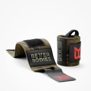 Better Bodies – Camo Wrist Wraps, Dark green camo